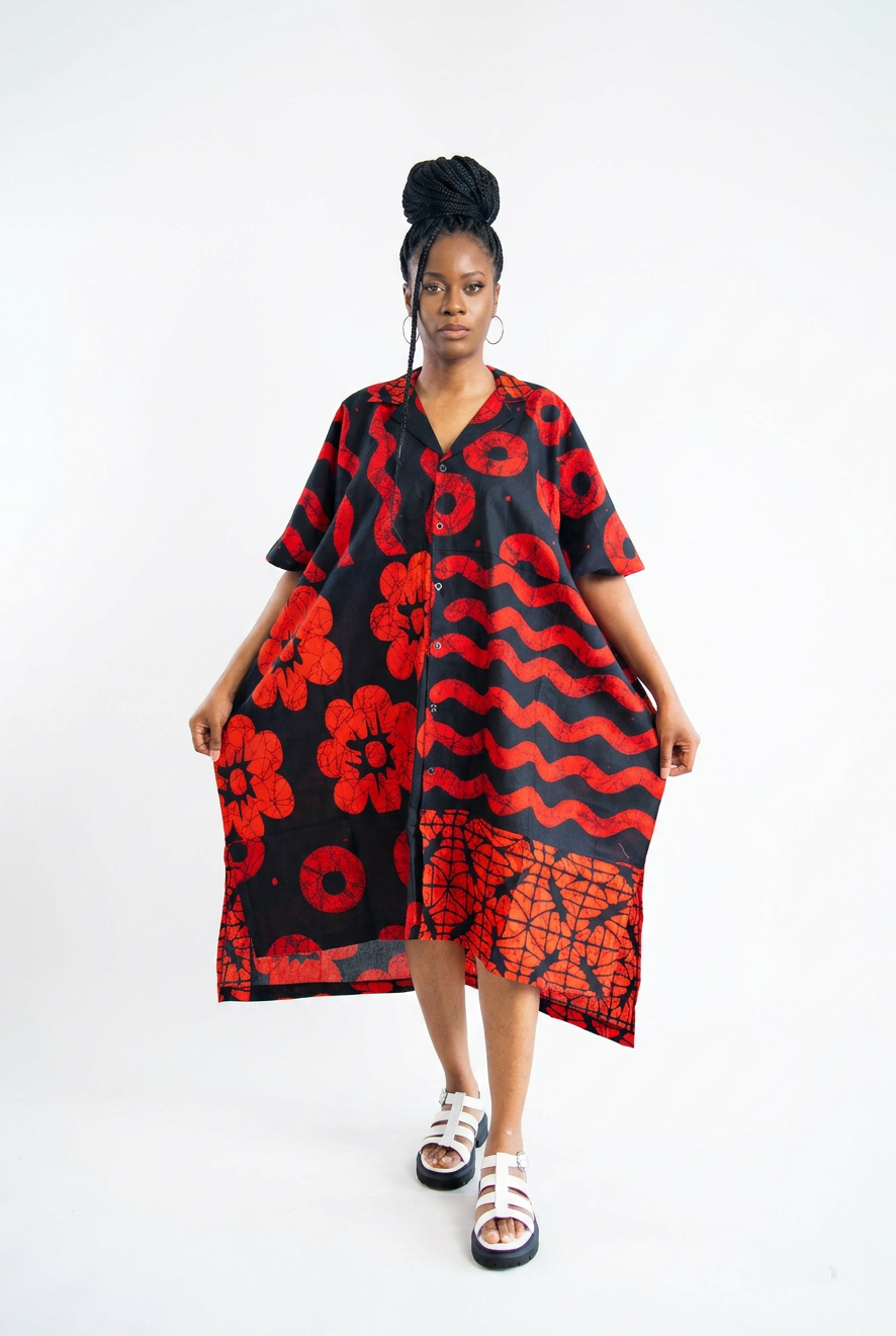 AISHA OVERSIZED SHIRT DRESS – MJ Caramel