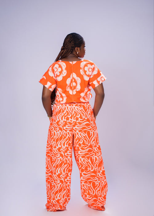 ADAKU PANT SET ORANGE