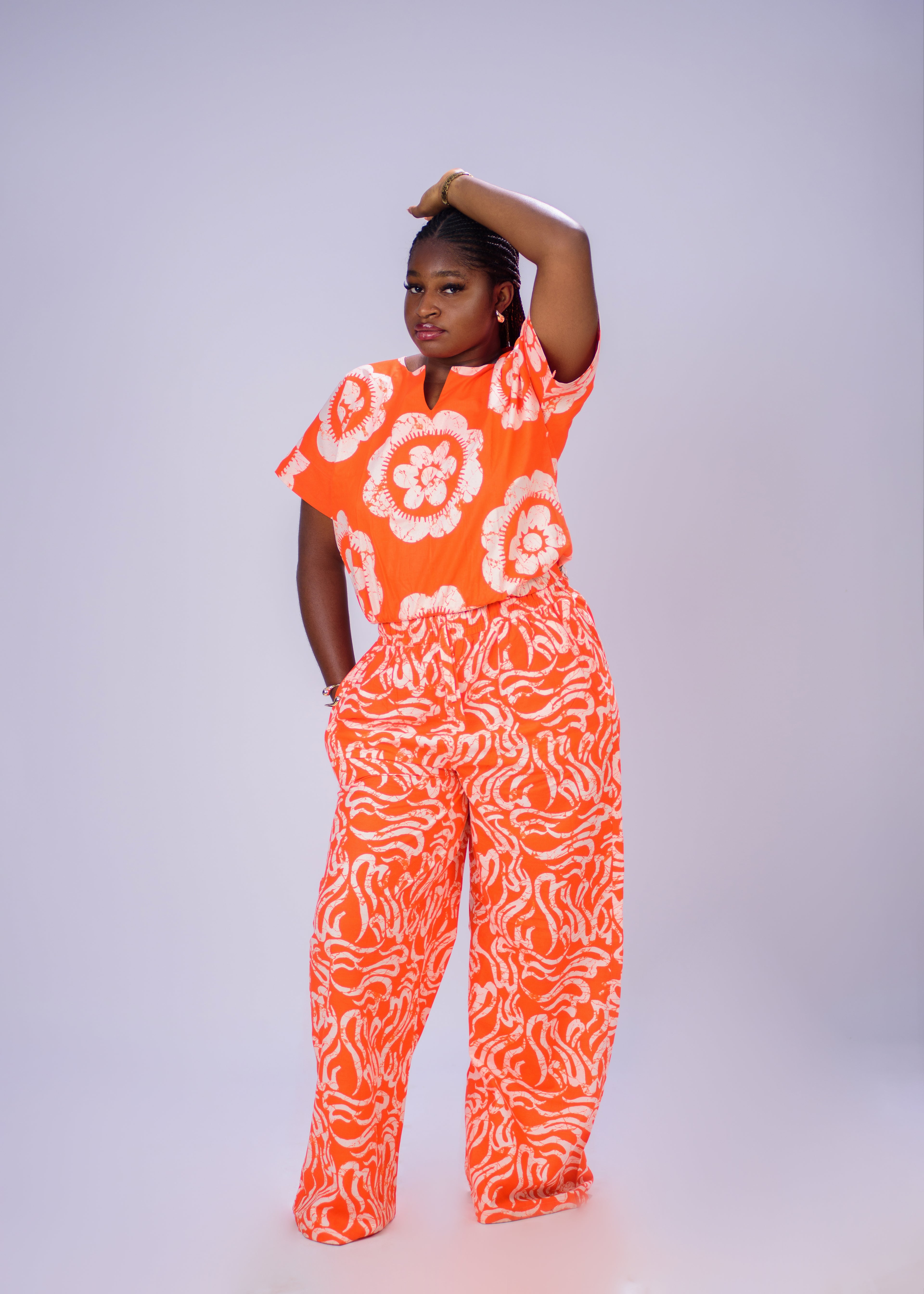 ADAKU PANT SET ORANGE