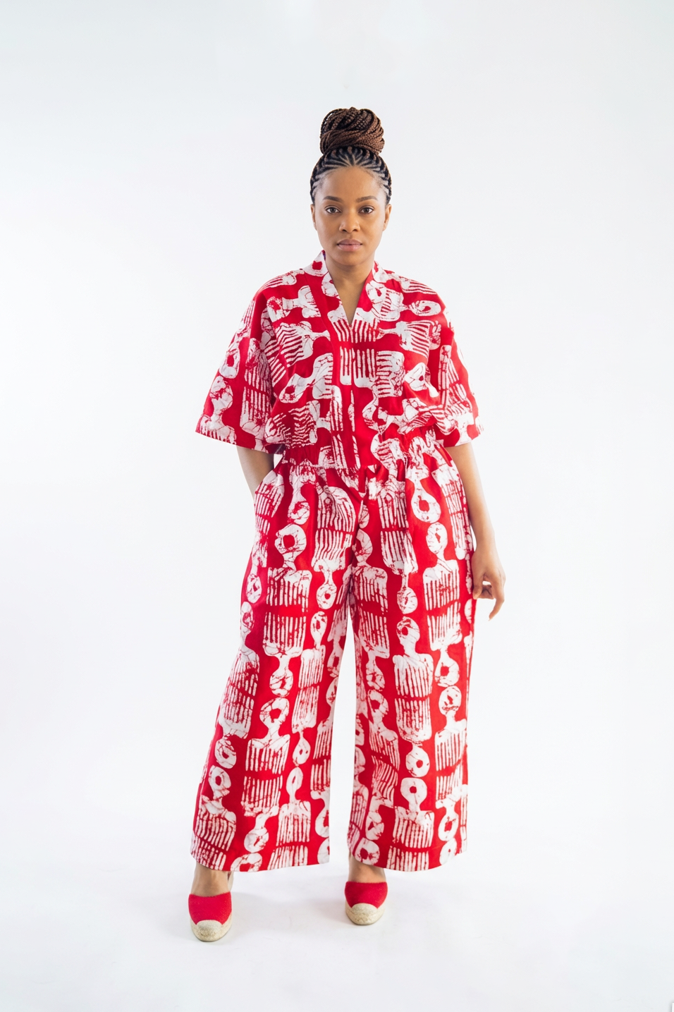 EFURU PANT SET RED