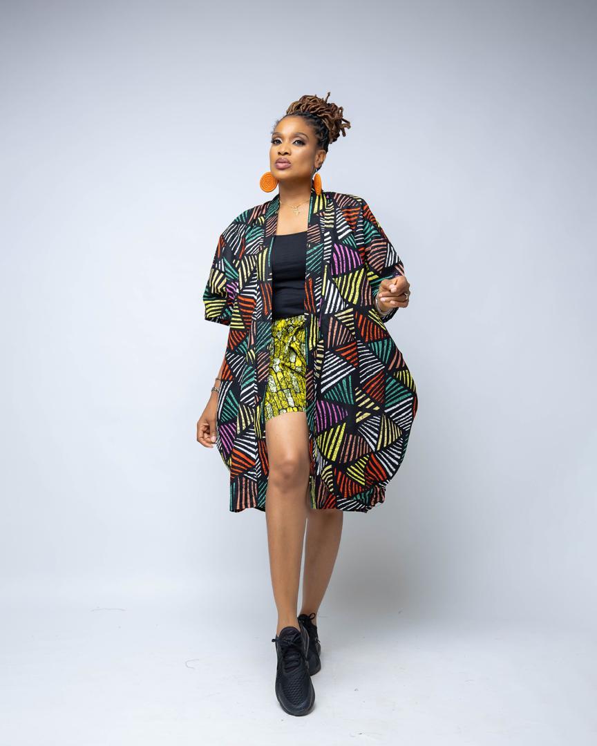 TOSIN CHAIN KIMONO SET