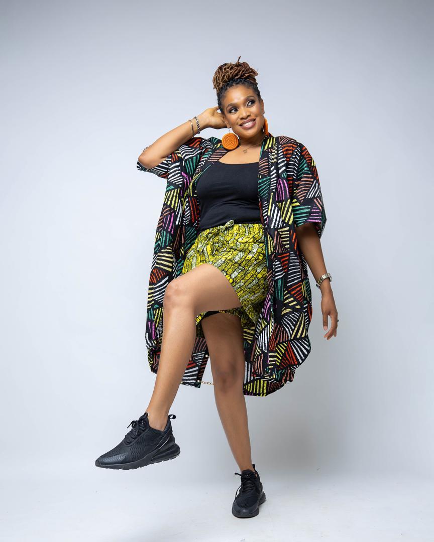 TOSIN CHAIN KIMONO SET